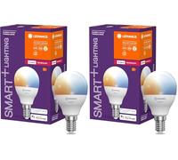 LEDVANCE SMART+ mini ball con tecnología ZigBee P40 E14 Tunable White 2700-6500K (Paquete de 2)