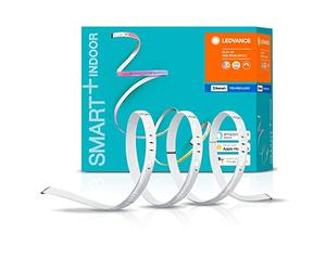 LEDVANCE SMART + Tira de Smart LED, Bluetooth, 3x60cm, color de luz cambiante (2000K-6500K), colores RGB cambiables, longitud 180cm, controlable con Google, Alexa y Apple HomeKit, SMART + BT FLEX 3P