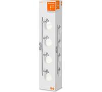 LEDVANCE SPOT, foco de superficie, casquillo G9, 4 bombillas, LED, 7,6 W, color plateado