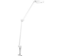 LEDVANCE SUN@HOME PANAN, lámpara de escritorio con clip, color blanco, 15W, 1200 lúmenes, luz blanca regulable (de 2200K a 5000K), con atenuador, que adapta automáticamente la luz al ritmo biológico, 