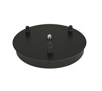 LEDVANCE Vintage 1906 - Montura para 3 luces Pendulum Canopy Round, negra 4099854442735