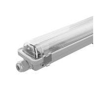 Ledvion - 1 pieza, pantalla estanca, 120cm, IP65, 18W, 100 lm/W, Blanco frío, 6500K, lámpara de techo para garaje, de bodega, tubo led, almacén