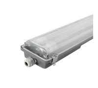 Ledvion - 1 pieza, pantalla estanca, 120cm, IP65, 2x 12W, 160 lm/W, Blanco neutro, 4000K, Impermeable, lámpara de techo para garaje, de bodega
