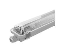 Ledvion - 1 pieza, pantalla estanca, 120cm, IP65, Tubo No incluido, lámpara de techo para garaje, de bodega, tubo led, almacén