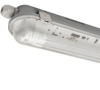 Ledvion - 1 pieza, pantalla estanca, 60cm, IP65, 7W, 160 lm/W, Blanco neutro, 4000K, con sensor, lámpara de techo para garaje, de bodega, tubo led, almacén