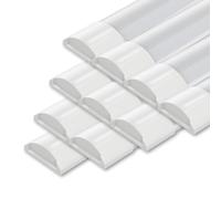 Ledvion 10 piezas Pantalla Estanca LED 150cm 40W 120lm/W 6500K IP20 | Conectable para garaje taller sotano e interiores secos con montaje sencillo