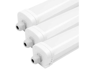 Ledvion - 3X Luminaria LED TL, 120CM, 36W, 6500K, IP65, LED, Conectable, Luz Blanca Fría