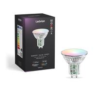 Ledvion - Spot LED GU10 Smart RGB+CCT, 5W, 345 Lúmenes, Regulable, Luz Wifi, Alexa & Google Home
