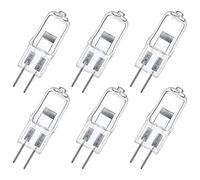 LedWekei Bombillas halógenas G6.35, bombilla de 24 V, 250 W, bombilla de cápsula transparente de 2 pines, bombillas de luz blanca cálida regulables de 2700 K (paquete de 6)