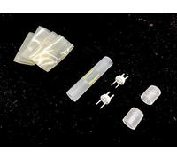 LEDZEIT - Profi Serie - Conector I, PVC transparente. Solo para la 13mm manguera de luz LED indicada en esta página, no compatible con neón flexible y tira LED