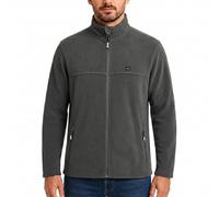 Lee Cooper Chaqueta Forro Polar Hombre Cremallera Completa - Fleece Trabajo Térmico Cortaviento Anti Bolas con Bolsillos Workwear Invierno (carbón, XL)