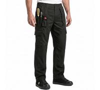 Lee Cooper LCPNT206 Ropa de trabajo para hombres con múltiples bolsillos y bolsillos para rodilleras, pantalones de carga de trabajo, Azul Marino, 42W / 29L