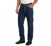 Lee Cooper LCPNT239 Ropa de trabajo hombre Seguridad Vaqueros de carpintero Stretch Pantalones de trabajo, Azul, 38W / 31L