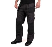 Lee Cooper Workwear LCPNT216 Bolsillo múltiple para hombre con bolsillos para rodilleras Pantalones cargo de trabajo de funda fija,gris/negro, 30W/31L