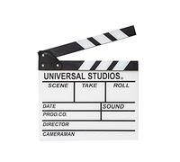 Leeadwaey Director Film Clapboard escena de acción Clapper Board película de madera Clap Slate, L, blanco