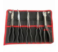 LeeQinersw 5 Piezas Set Alicates de Punta Larga con, Juego De 5 Alicates De Mango De Calabaza De 11 Pulgadas Embalaje En Bolsa Colgante