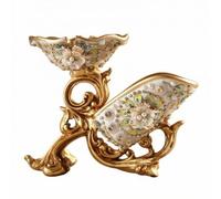 LeeQinersw Botellero de Vino Escultura Soporte Decoración Estante Figura Resina Natural con Acabado Dorado Tallado Diseño Artístico, Estilo Europeo, con Incrustaciones De Diamantes Y Perlas