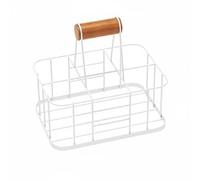 LeeQinersw Botellero Soporte Bebidas Metálico Organizador Almacenamiento Compacto Cesta Acero al Carbono Práctico Adecuado para Cocina Comedor Mesa Hogar Fiestas, Gris
