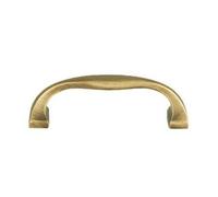 LeeQinersw de Cajón de Mueble Manija Asa Pomillo de Puerta en Latón Pulido con Forma Ergonómica y Agarre Redondeado Instalación Firme y Estética, Bronce, Bronce Antiguo, 96mm