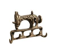 LeeQinersw Gancho Pared Retro Hierro Fundido con Forma Bastidor Tradicional y Acabado Resistente para Colgar Chaquetas y Accesorios en Recibidor O Área Trabajo, Oro Vintage