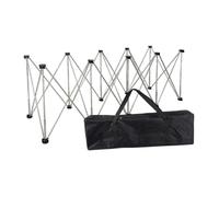 LeeQinersw Mesa Plegable Soporte de Estación de Trabajo Ajustable con Patas Telescópicas Plegables en Acero Inoxidable Robustez Adecuada para Camping, 10 Patas