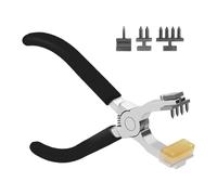 LeeQinersw Perforadora de Cuero Herramienta Perforadora Cinturón Alicate Ergonómico con Punta de Acero Adecuada para Costura Correas Relojes Proyectos DIY, a
