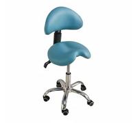 LeeQinersw Silla de Montura Taburete de Asiento de Silla Sillón de Profesional Giratorio con Soporte Central y Ruedas Silenciosas Asiento y, Negro