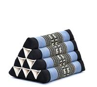 LEEWADEE Cojín Triangular Tailandés 50 x 33 x 33 cm - Kapoc Respaldo