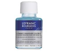 Lefranc & Bourgeois 301156 - Goma de enmascarar, color azul, removible para acuarelas, gouache, tinta, goma de dibujo, 75 ml