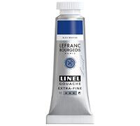 Lefranc & Bourgeois 301190 Linel Gouache - Acuarelas extrafinas y suaves con máxima intensidad de color, luminosidad para aplicación sin rayas, tubo de 14 ml, azul marino claro