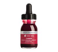 Lefranc Bourgeois 301277 Nan King - Tinta para dibujo o escritura a mano, resistente al agua, botella de 30 ml con pipeta, color carmín