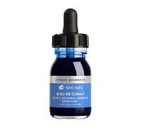 Lefranc Bourgeois 301279 Nan King - Tinta para dibujo o escritura a mano, botella de 30 ml con pipeta, color azul cobalto