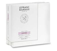 Lefranc Bourgeois 301350 - Bastidor estable de madera de abeto rojo, tela preimpresa para colores acrílicos y colores al óleo, 100% algodón, 20 x 20 cm