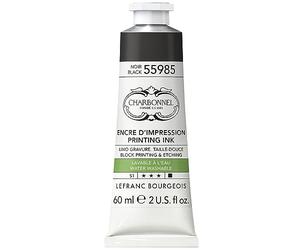 Lefranc Bourgeois 301512 Carbonnel, pintura de cobre lavable con excelente resistencia a la luz, vegano, 100% sin disolventes, tubo de 60 ml, color negro 55985
