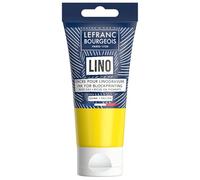 Lefranc Bourgeois 302193 Tinta para linograbado a base de agua - Tinta para impresión en relieve y grabado en linóleo, apta para papel, tela, escuela, arte y proyectos DIY - Amarillo primario, 75 ml