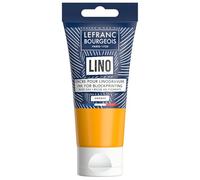 Lefranc Bourgeois 302198 Tinta para linograbado a base de agua - Tinta para impresión en relieve y grabado en linóleo, apta para papel, tela, escuela, arte y proyectos DIY - Naranja, 75 ml