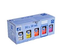 Set de pintura para vidrio y porcelana Lefranc Bourgeois Vitrail 50 ml (10 piezas)
