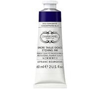 Lefranc Bourgeois Colores de impresión de cobre de alta pigmentación, excelente resistencia a la luz, vegano, colores vivos, resistente al envejecimiento, tubo de 60 ml, azul concentrado.