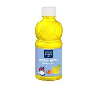 Lefranc Bourgeois Educación, acrílico Glossy, pintura acrílica para niños, bote de 250 ML color amarillo primario, pinturas para niños y manualidades, para cualquier superficie