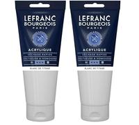 Lefranc Bourgeois LB ACRILICO FINE 200ML Blanco de titanio (Paquete de 2)
