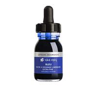 Lefranc Bourgeois Nan King 301278 - Tinta de caligrafía (resistente al agua, para dibujar o escribir a mano, 30 ml, con pipeta), color azul