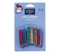 Lefranc & Bourgeois - Pegamento con purpurina clásico, 6 tubos de 5.5 ml , color/modelo surtido