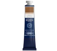 Lefranc Bourgeois - Pintura al óleo fina de calidad, resistente a la luz y de consistencia uniforme, tubo de 200 ml, ideal para lienzos y tableros de pintura, Tierra De Siena Natural