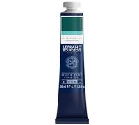 Lefranc Bourgeois - Pintura al óleo fina de calidad, resistente a la luz y de consistencia uniforme, tubo de 200 ml, ideal para lienzos y tableros de pintura, Tono Verde Esmeralda