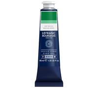 Lefranc Bourgeois - Pintura al óleo fina de calidad, resistente a la luz y de consistencia uniforme, tubo de 40 ml, ideal para lienzos y tableros de pintura, Verde Medio