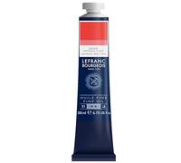 Lefranc Bourgeois - Pintura al óleo fina de calidad, resistente a la luz y de consistencia uniforme, tubo de 200 ml, ideal para lienzos y tableros de pintura, Rojo Japonés Claro