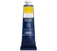 Lefranc Bourgeois - Pintura al óleo fina de calidad, resistente a la luz y de consistencia uniforme, tubo de 40 ml, ideal para lienzos y tableros de pintura, Amarillo Medio