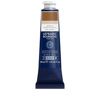 Lefranc Bourgeois - Pintura al óleo fina de calidad, resistente a la luz y de consistencia uniforme, tubo de 40 ml, ideal para lienzos y tableros de pintura, Tierra De Siena Natural