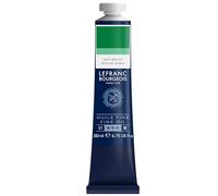 Lefranc Bourgeois - Pintura al óleo fina de calidad, resistente a la luz y de consistencia uniforme, tubo de 200 ml, ideal para lienzos y tableros de pintura, Verde Medio