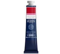 Lefranc Bourgeois - Pintura al óleo fina de calidad, resistente a la luz y de consistencia uniforme, tubo de 200 ml, ideal para lienzos y tableros de pintura, Carmin Alizarina